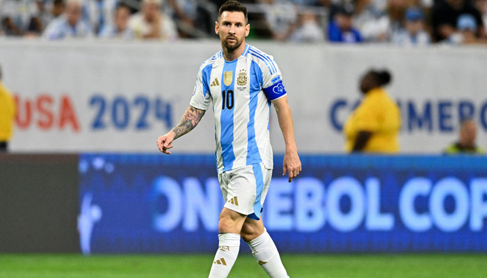 Argentina’s striker Lionel Messi (10) looks on during the first half against Ecuador in a Copa America quarterfinal soccer match at NRG Stadium. — Reuters/File