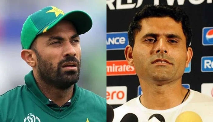 Wahab Riaz (left) and Abdul Razzaq. — AFP/File