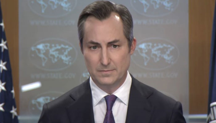 US State Department’s spokesperson Matthew Miller speaks to the media in Washington, US on July 9, 2024. — AFP/File