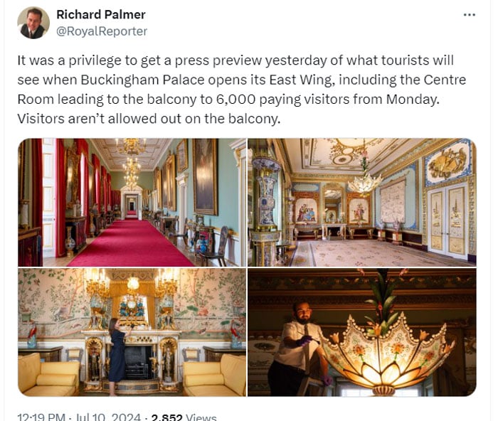 Royal experts share sneak peek of Buckingham Palaces newly refurbished East Wing