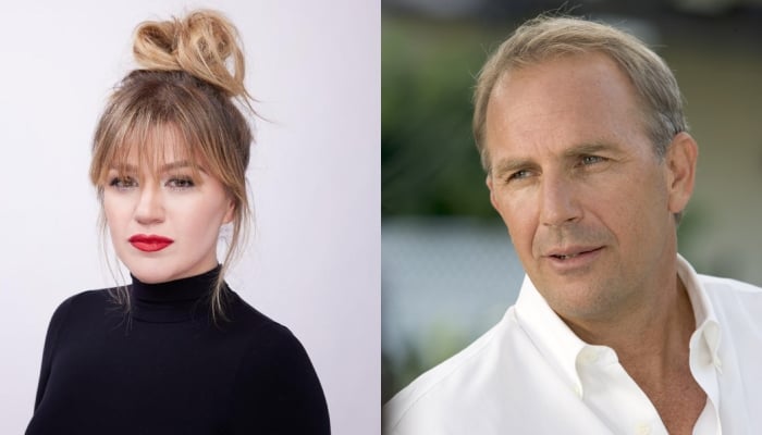 Photo: Kevin Costner gets eyed by Kelly Clarkson for handsome bank balance: Source