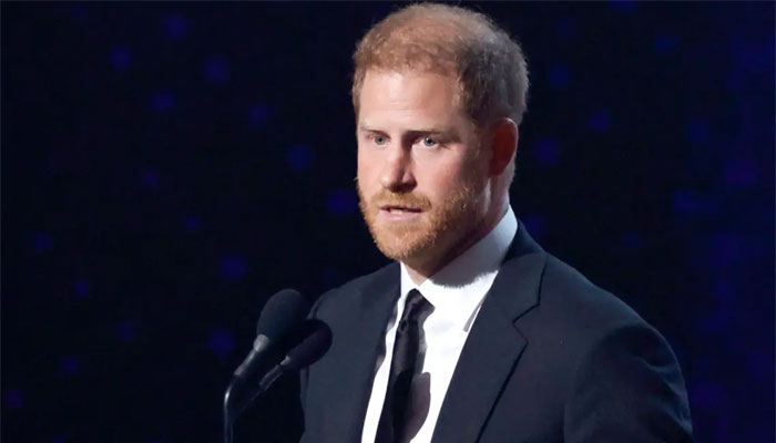 Prince Harry gets emotional as he receives Pat Tillman Award