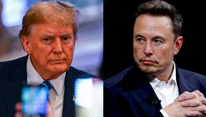 X, formerly Twitter, owner Elon Musk (right) and former US president Donald Trump. — Reuters/File