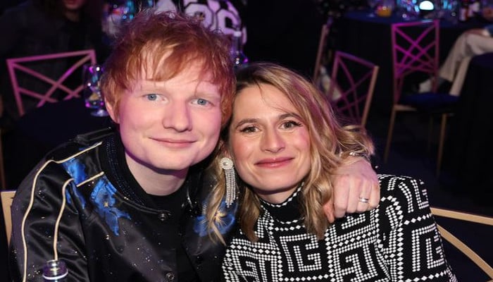 Ed Sheeran attends Euros final in Berlin with wife