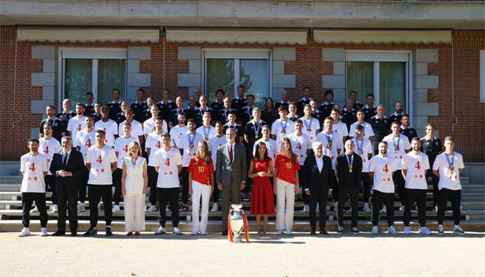 King Felipe VI hosts Euro 2024 heroes