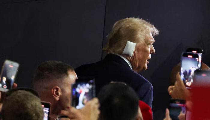 Republican presidential nominee and former US President Donald Trump arrives Day 1 of the Republican National Convention (RNC) at the Fiserv Forum in Milwaukee, Wisconsin, US, July 15, 2024. — Reuters