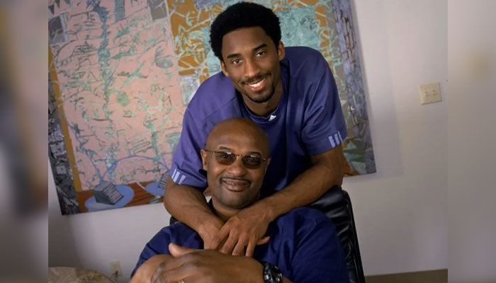 NBA star Kobe Bryant (top) poses for a photo with his father Joe Bryant. — AFP/File