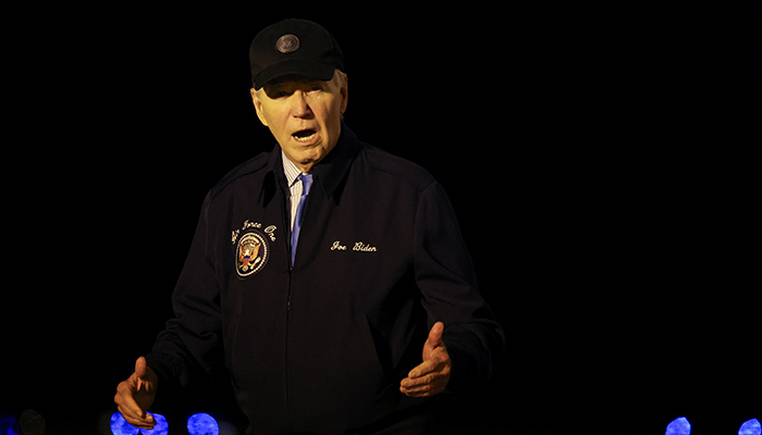 US President Joe Biden walks after deboarding from Air Force One, at Dover Air Force Base in Dover, Delaware, US, July 17, 2024. — Reuters