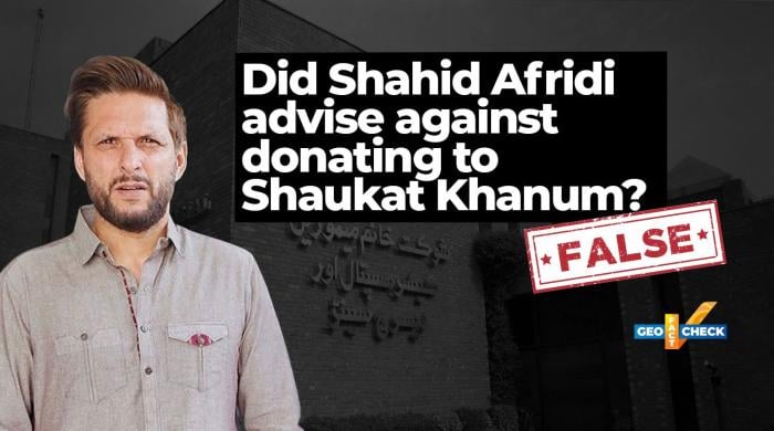 Fact-check: Did Shahid Afridi discourage donations to Shaukat Khanum?