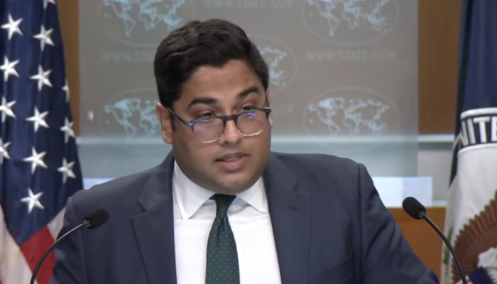 State Departments Principal Deputy Spokesperson Vedant Patel addressing a press briefing in Washington, on July 18, 2024. — Screengrab/State Department