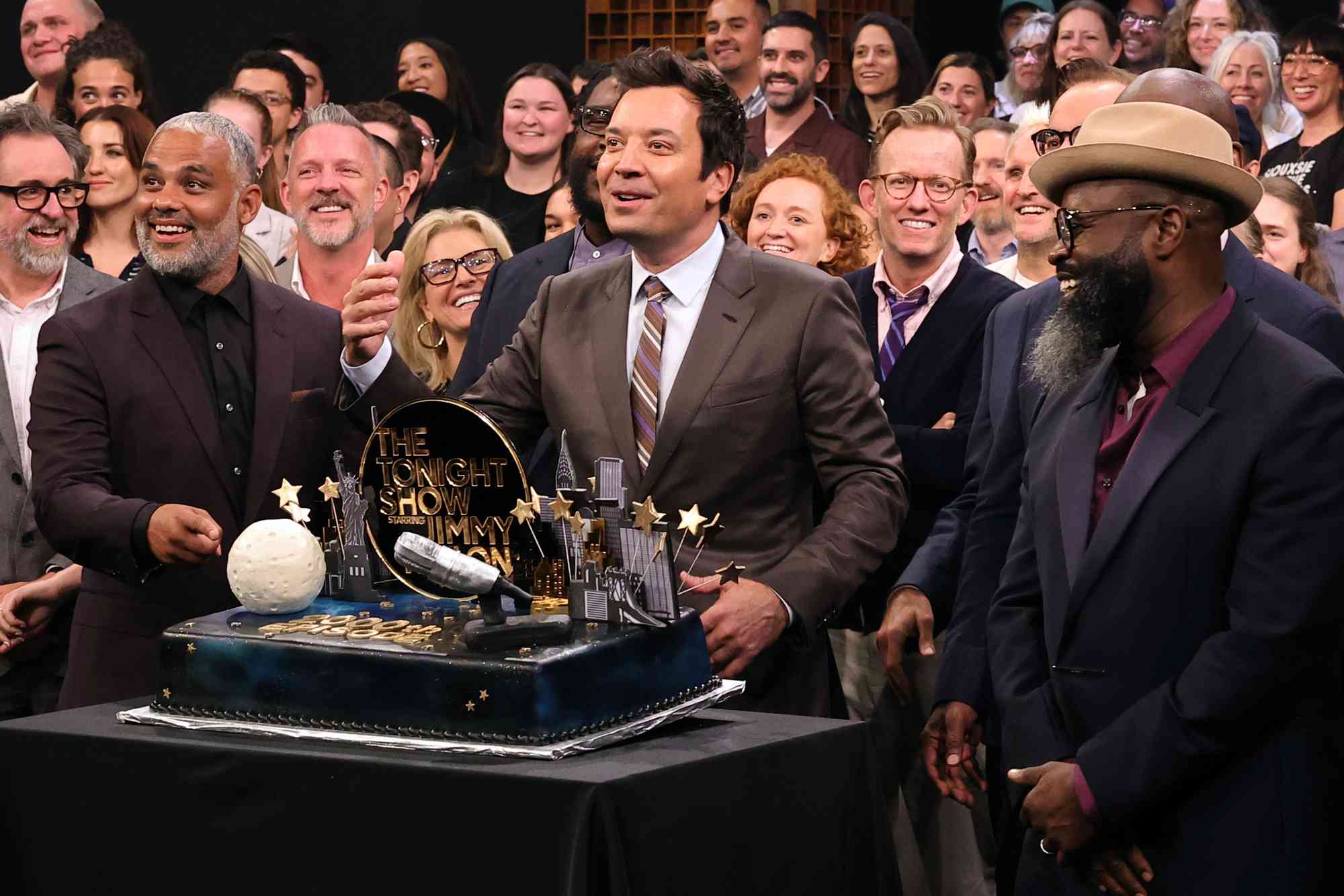 Jimmy Fallon celebrates The Tonight Show with a blast