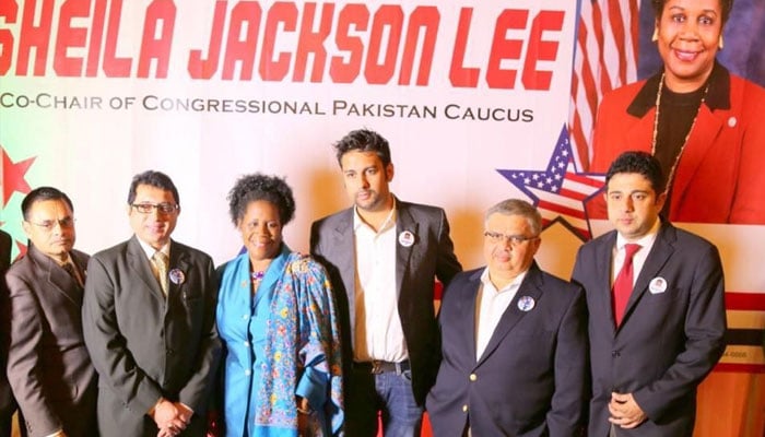 The picture shows US Congresswoman Sheila Jackson Lee (centre). — Provided by the reporter