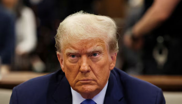 Former US President Donald Trump attends the Trump Organization civil fraud trial, in New York State Supreme Court in the Manhattan borough of New York City, US, November 6, 2023. — Reuters