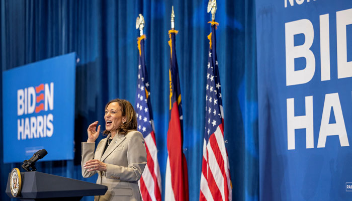 Kamala Harris was warmly welcomed by the crowd in Provincetown fundraiser. —Reuters