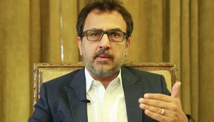 Federal Minister for Energy (Power Division) Awais Leghari gestures during an interview in this undated photo. — X/GovtofPakistan