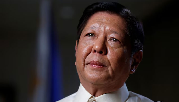 Philippine President Ferdinand Marcos Jr. speaks to Reuters during an exclusive interview at his hotel in Washington, US on May 4, 2023 — Reuters