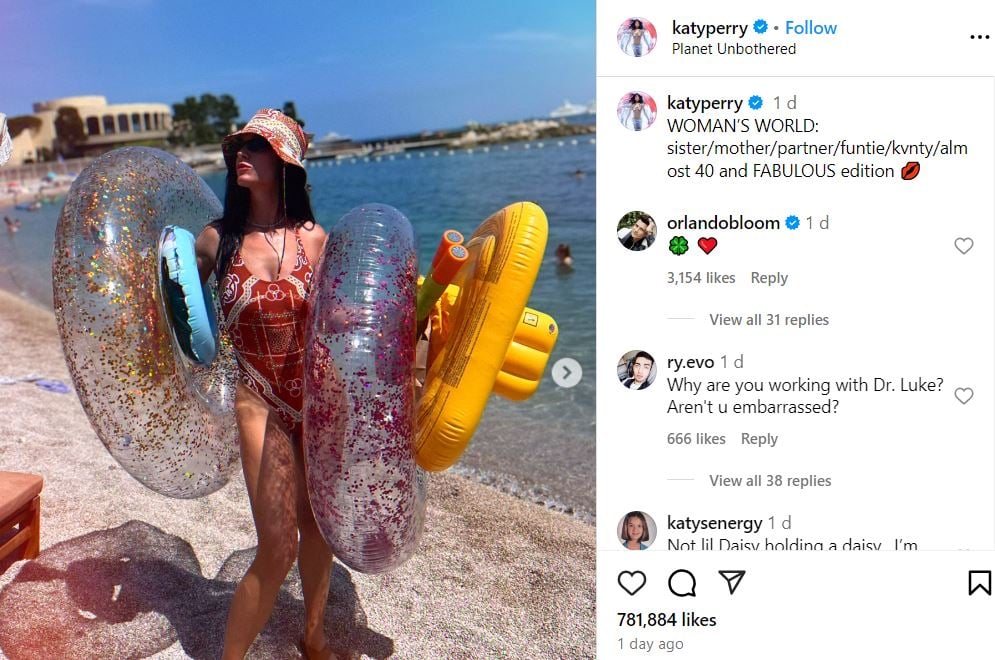 Katy Perry gives glimpses of love-filled vacation with Orlando Bloom