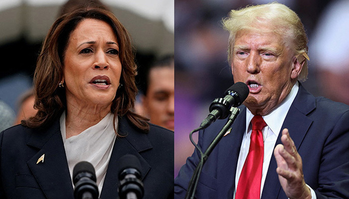 US VP Kamala Harris (left) and former president Donald Trump. — Reuters/File