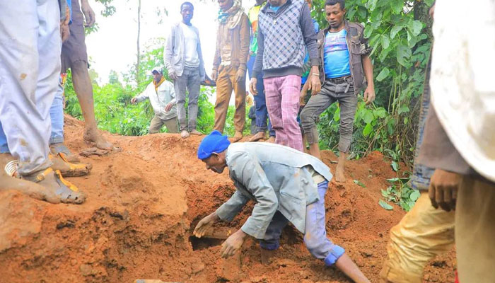 Rescue operation underway after landsliding in southern Ethiopia. — X/@addisstandard