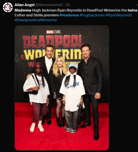 Madonnas makes surprise visit at Deadpool & Wolverines premiere