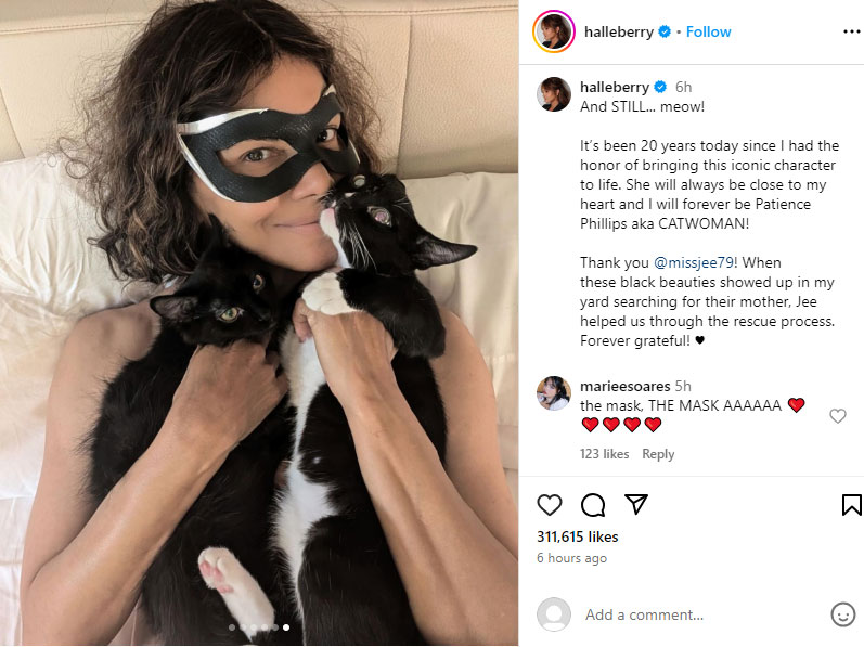 Halle Berry celebrates 20 years of the film 'Catwoman: I will always be CATWOMAN'