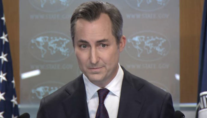 US State Department Spokesperson Matthew Miller is responding to questions during daily press briefing in Washington on July 24, 2024. — Screengrab via YouTube/@StateDept