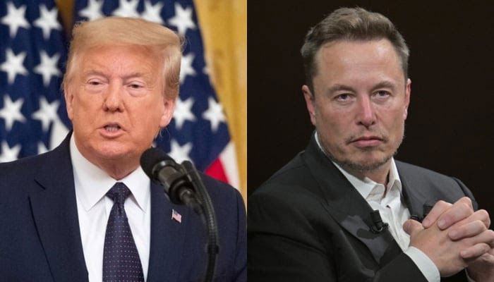 Elon Musk (R) is supporting Donald Trump in the 2024 presidential elections. — AFP/File