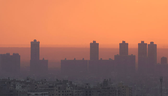 A general view of Cairo skyline during sunset, with foggy cold weather around the country, Cairo, Egypt February 2, 2023. — Reuters