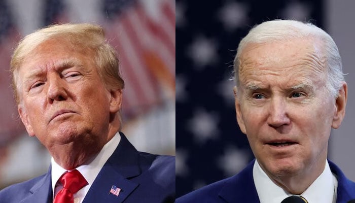 Former President of the US and Republican candidate for US election 2024 Donald Trump (left) and 46th President of the US Joe Biden. — Reuters/File