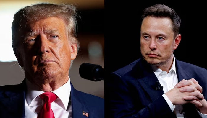 Former president of the US and Republican candidate Donald Trump (left) and CEO of SpaceX and Tesla, Elon Musk — Reuters