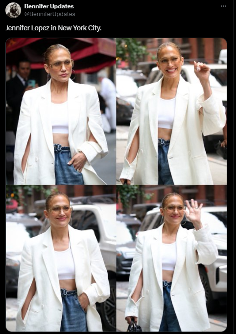 Jennifer Lopez returns to the Big Apple post birthday celebration