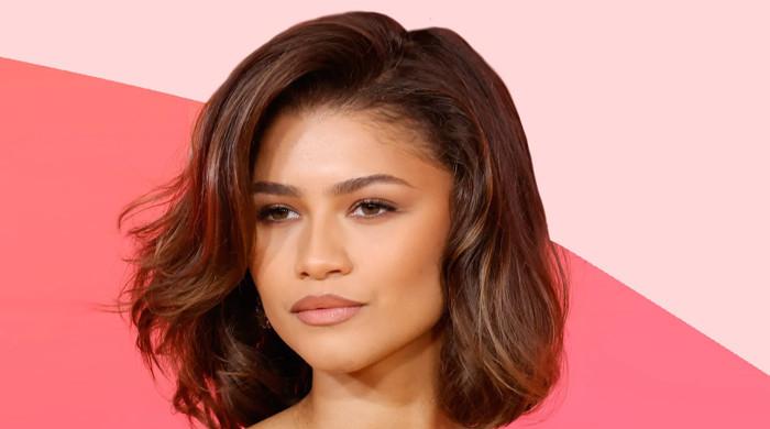 Zendaya dons her shimmering black dress at the Olympics party