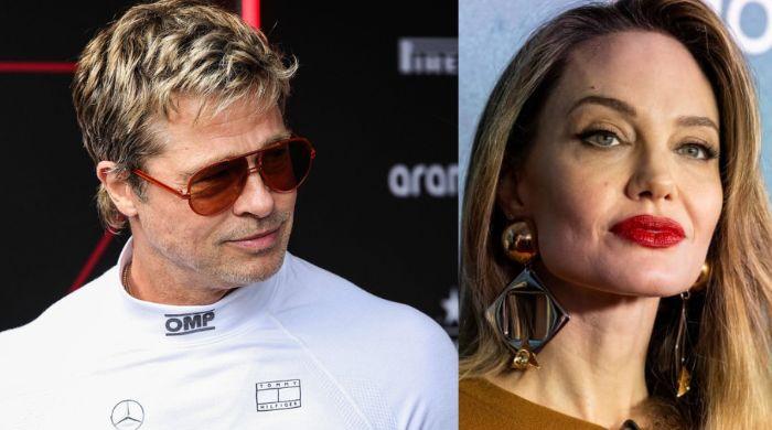 Brad Pitt appears somber at F1 practice amid Angelina Jolie legal battle