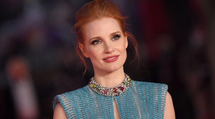 Jessica Chastain turns heads in gorgeous blue dress as she steps out in Paris