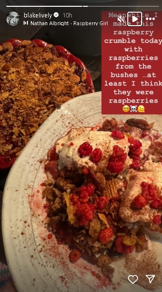 Blake Lively bakes perfect crumble as It Ends with Us co-stars make chaos