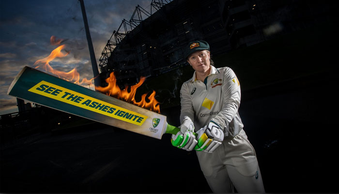 Australia captain Alyssa Healy poses with a bat. — Cricket Australia/File