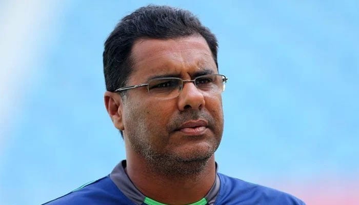 Pakistans former pacer and veteran cricketer Waqar Younis pictured during teams practice session at the ICC Academy in Dubai, UAE. — Reuters