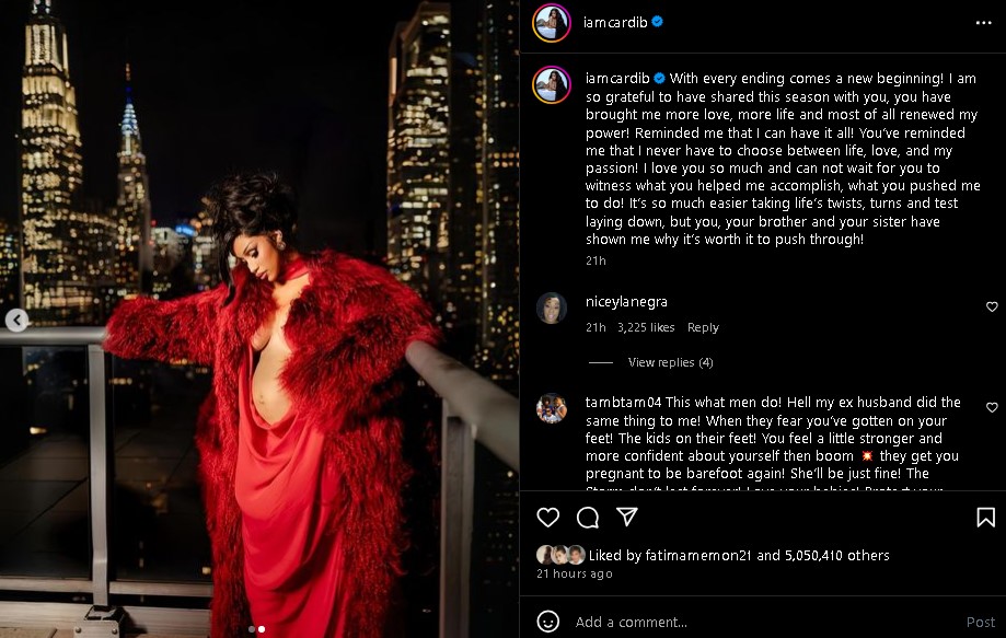 Cardi B is expecting her third child amid divorce announcement with Offset