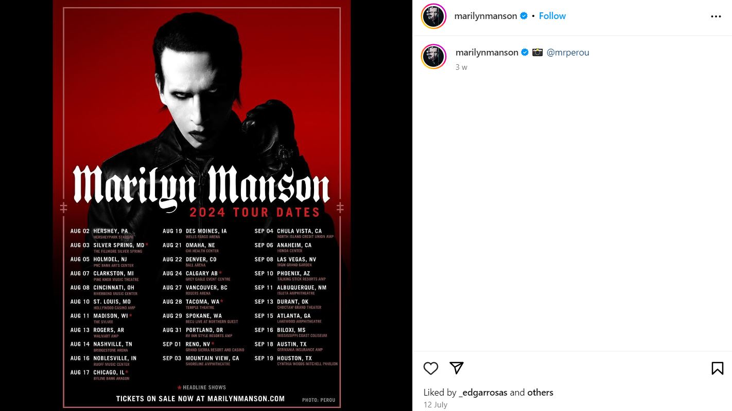 Marilyn Manson shares his art and vision with latest music comeback