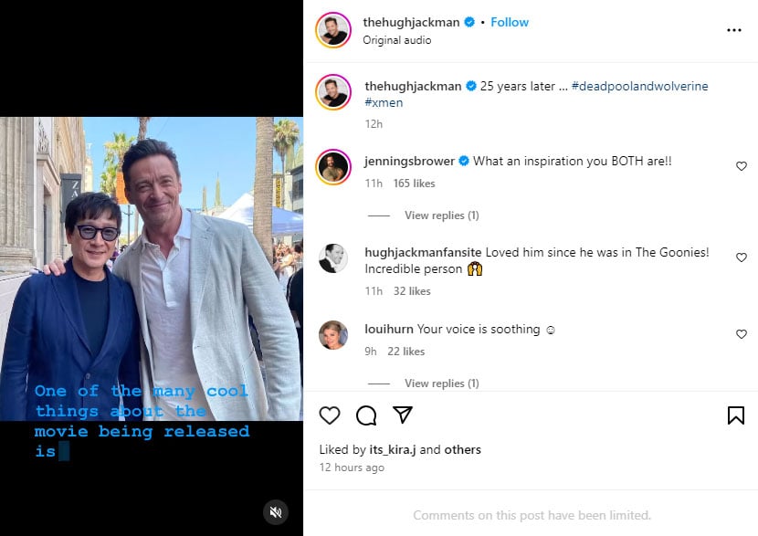 Hugh Jackman reunites with Ke Huy Quan 25 years after their collaboration with X-Men