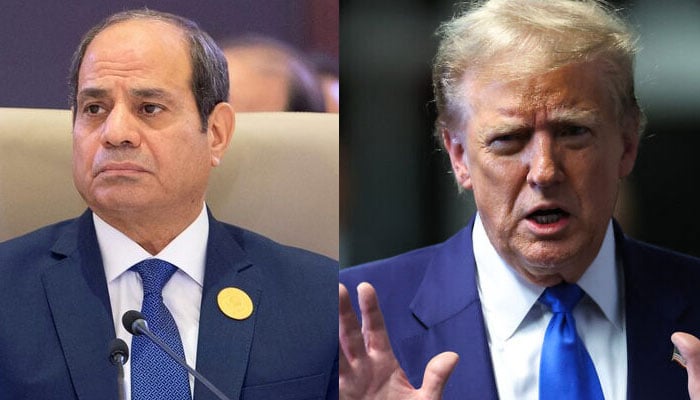 Egypts President Abdel Fatah al-Sisi (left) and former president of the US and Republican presidential nominee Donald Trump. — Reuters/AFP/File