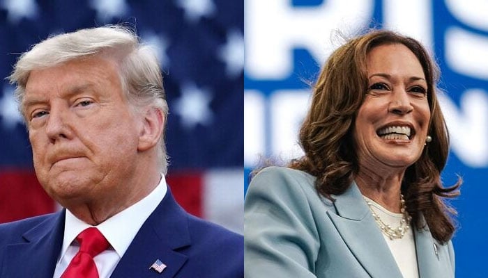 Former president of the US and Republican presidential nominee Donald Trump (left) and Vice President of the US and Democratic presidential candidate Kamala Harris. — AFP/File