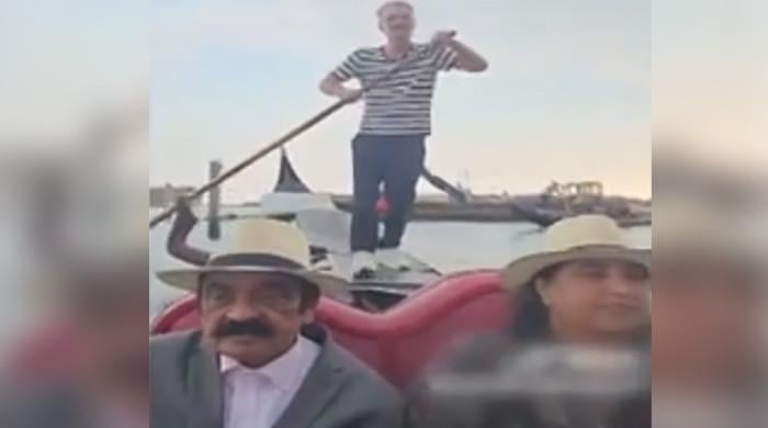 Video of Rana Sanaullah enjoying boat ride in Paris goes viral