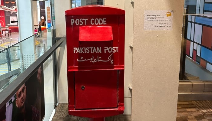 A Pakistan Post booth at the TDF MagnifiScience Centre in Karachi on August 3, 2024. — Facebook/@PakistanPostOffice.PK/ Samad Jagirani