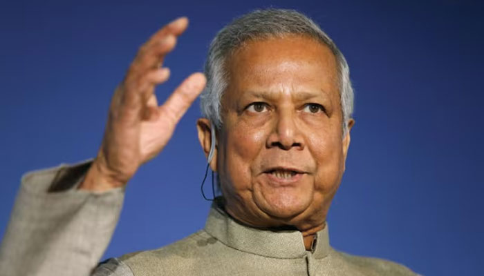 Nobel peace laureate Muhammad Yunus speaks at the Trust Women conference in London, England, United Kingdom on November 19, 2014. — Reuters