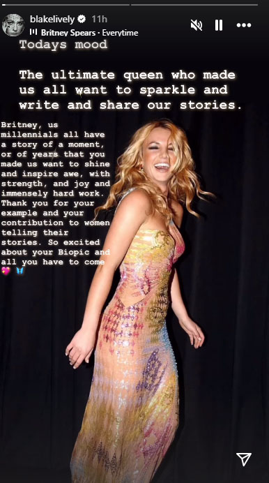 Blake Lively honours Britney Spears in glamorously unique way