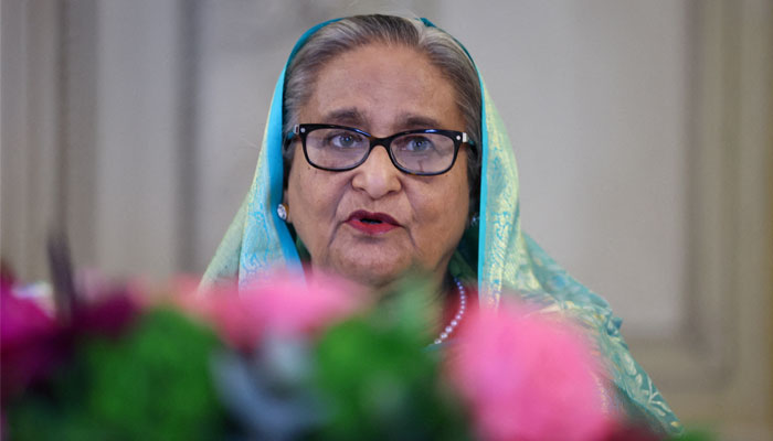 Bangladeshi Prime Minister Sheikh Hasina speaks during the annual Munich Security Conference, in Munich, Germany February 17, 2024. — Reuters