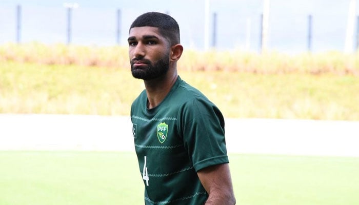 An undated image of Pakistani footballer Abdullah Iqbal. — Reporter/File