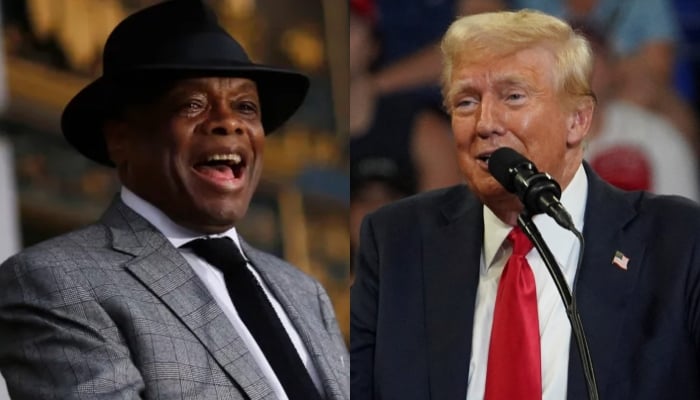 A combination of images showing San Franciscos former mayor Willie Brown (left) and ex-US president Donald Trump. — Reuters/Files