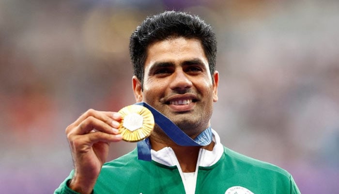 Arshad Nadeem secured gold medal at the Paris Olympics on Thursday.  —Reuters